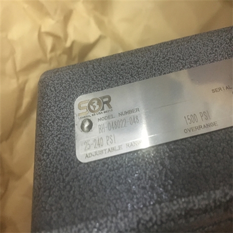 SOR差压开关56NN-K316-M2-FIA作用