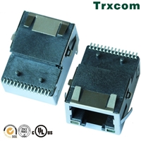 Trxcom源头厂家RJ45水晶头连接器接口贴片型 TRJ19662AANL