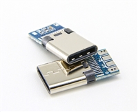 USB3.1公头 TYPE C公头 24PIN数据线插头 USB3.1快充插头 大电流