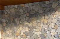 天然青石板锈色板岩碎拼石 灰色板岩冰裂纹石材 乱形文化石厂家