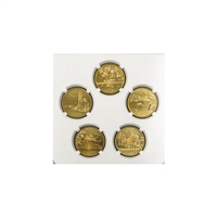 京剧脸谱纪念币第3组四分之一盎司币常年回收