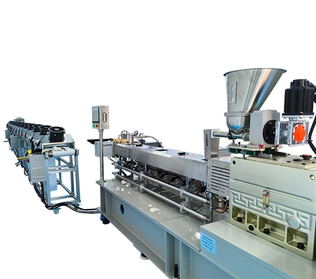 普同/POTOP 塑料改性挤出机 50螺杆输送带造粒机生产线 MPGL-50/40