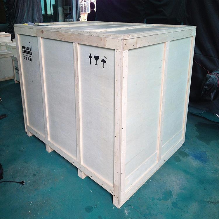 铂钠定制 胶合板木箱 海运仓储物流钢边箱 重型设备包装木箱
