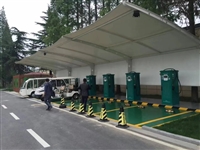 广东深圳膜结构停车棚定做安装  自行车停车棚