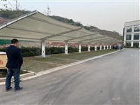 陕西榆林电动车遮阳棚安装购买多少钱  景观膜结构