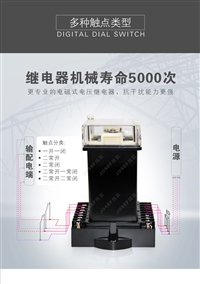 JOSEF约瑟 电压继电器 JY8-12A/3 整定范围1-140VAC;辅助电源DC220V