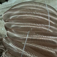 辉航供应pu镀铜钢丝风管1.5mm 印刷机械设备热风管 规格齐全