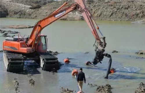 芜湖本地水上两栖挖机出租浮船平台