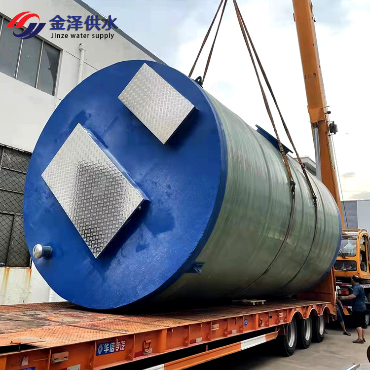 智能一体化污水提升泵站 远程操作无需人工看守 玻璃钢耐腐蚀