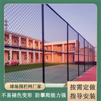 江门市学校操场 篮球足球场围栏 运动体育场勾花隔离防护网