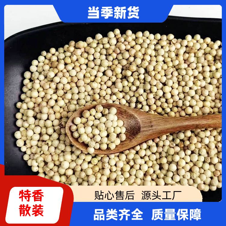 明辉白胡椒500g另售肉桂当归党参干燥易碎白胡椒粒干货 免费打粉 