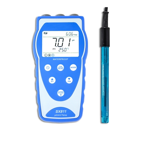 SX811便携式pH计 实验室酸度计 电力石化纯水PH值测定仪