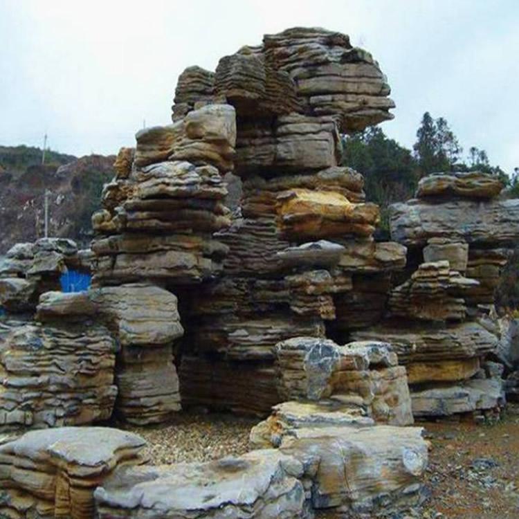 漳州水泥假山 庭院千层石假山 眉山哪里做的假山好