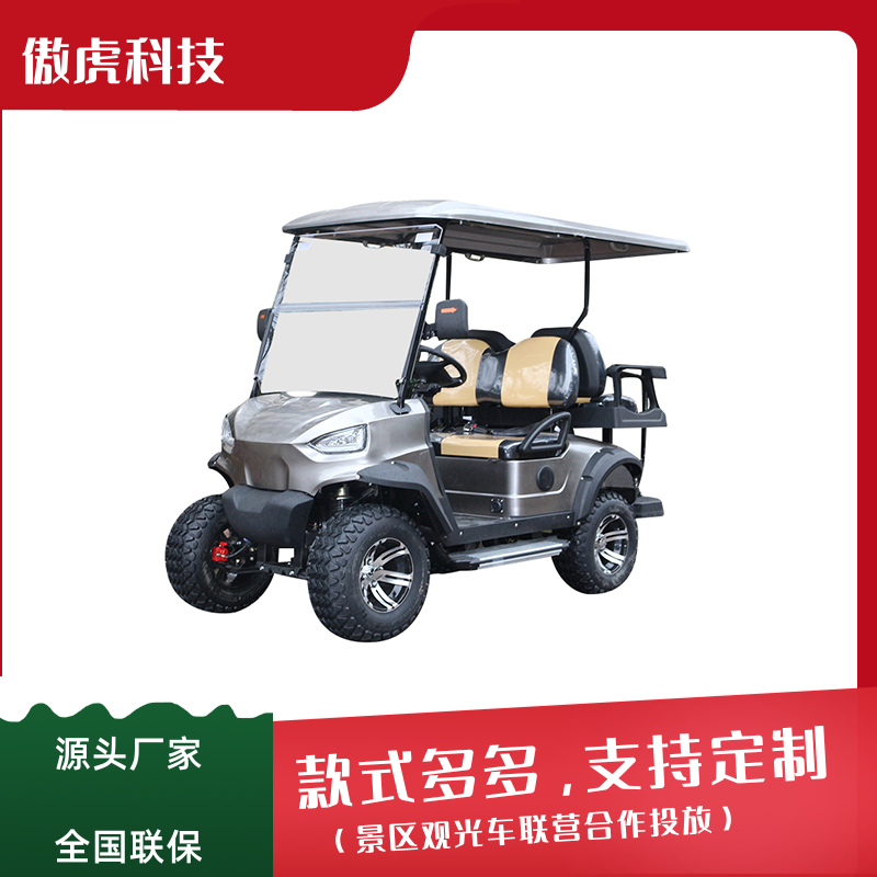 2+2四轮电动高尔夫球车 电动观光游览车 高尔夫球场自驾电动车