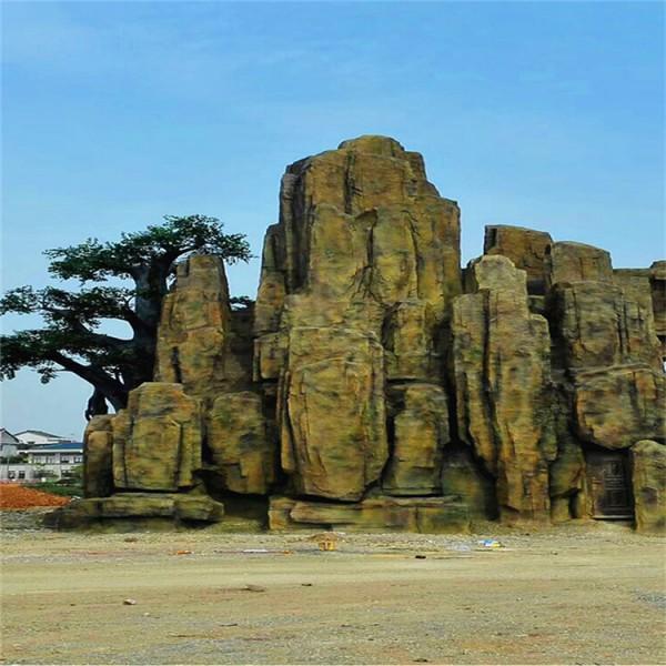 厦门海沧大型假山千层石 小区千层石假山 玉树假山假山石批发销售