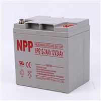 NPP耐普蓄电池12V24AH NPP铅酸NP24-12免维护UPS电源专用应急电源