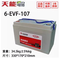 天能蓄电池6-EVF-107纳米赛途12V107AH电动 洗地车老年代步车专用