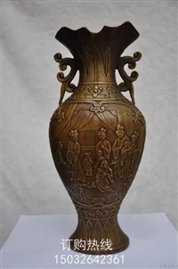 铜器摆件标准生产-花瓶雕塑订做承接