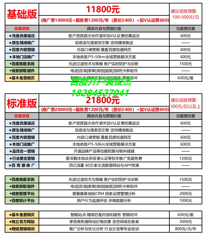 成都百度开户价格贵不贵