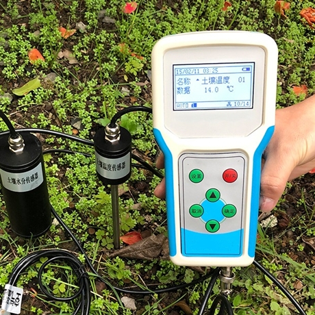 液晶屏土壤温湿度自动记录仪  便携式土壤墒情速测仪
