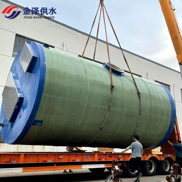 智能一体化雨水提升泵站 远程操作无需人工看守 玻璃钢耐腐蚀