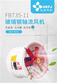 FBT35-11玻璃钢防腐防爆轴流风机耐酸碱220V强力低噪音排风扇工业