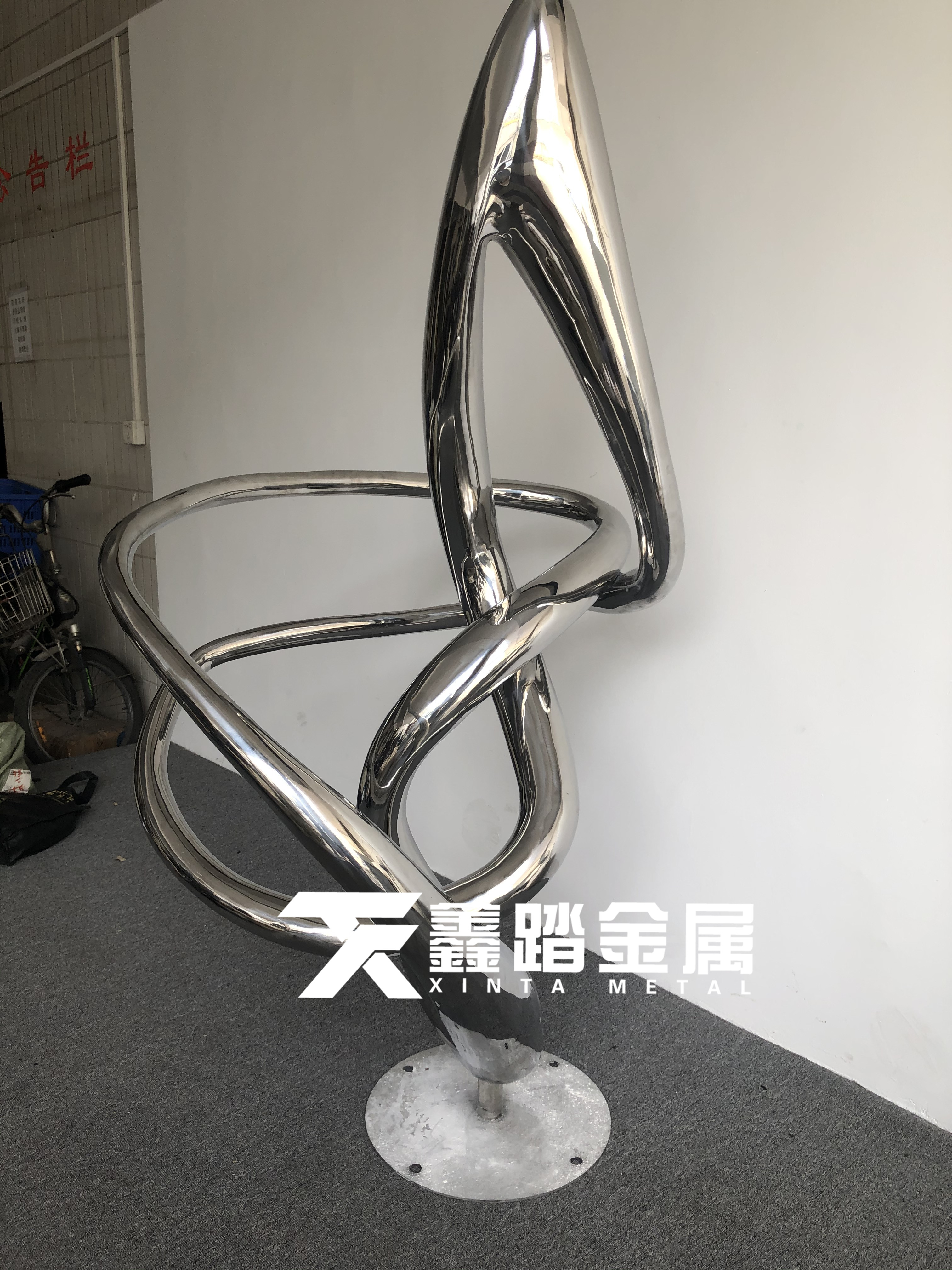 不锈钢园林雕塑，公园景观雕塑，不锈钢异形雕塑定制