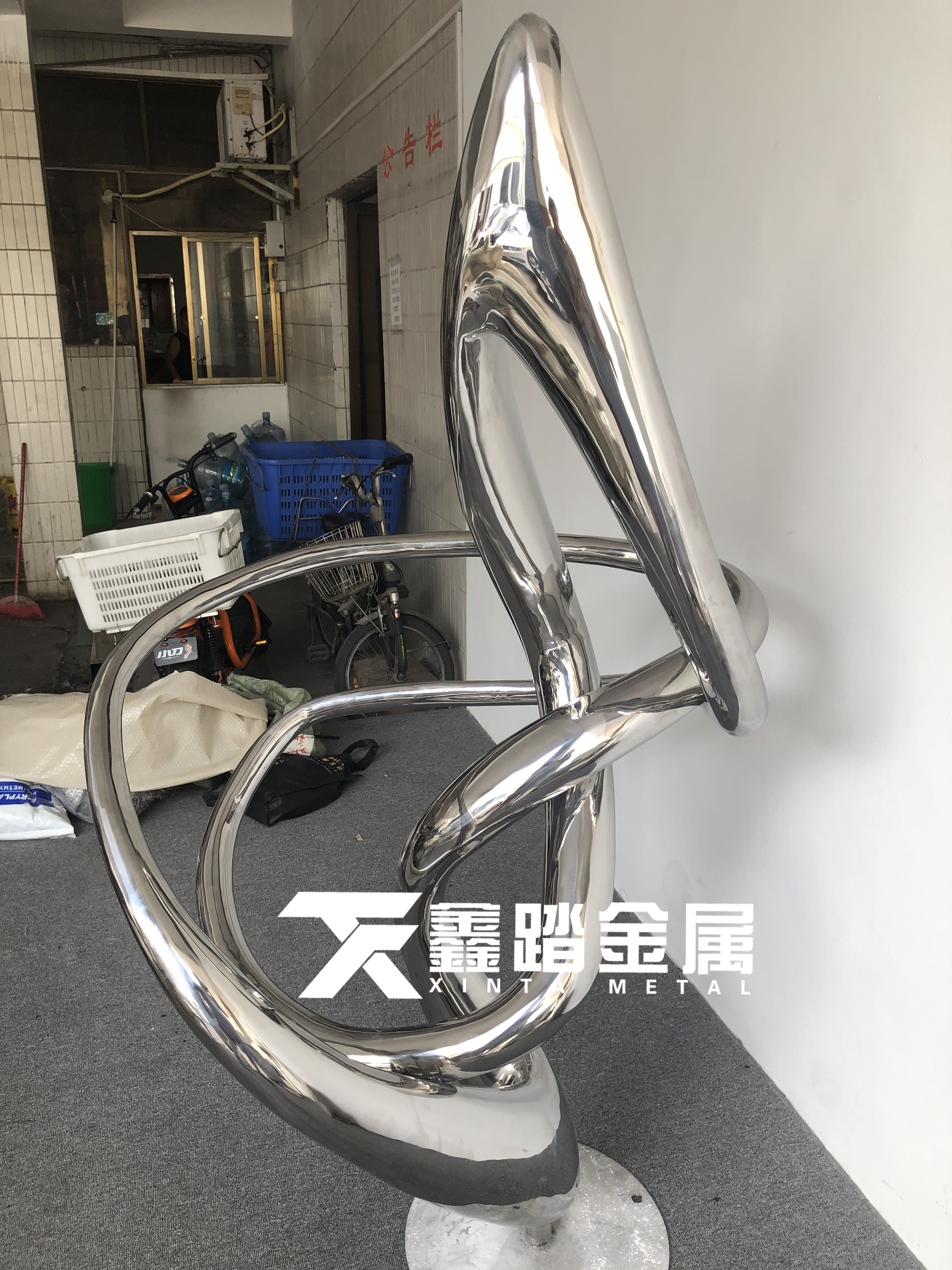 不锈钢园林雕塑，公园景观雕塑，不锈钢异形雕塑定制
