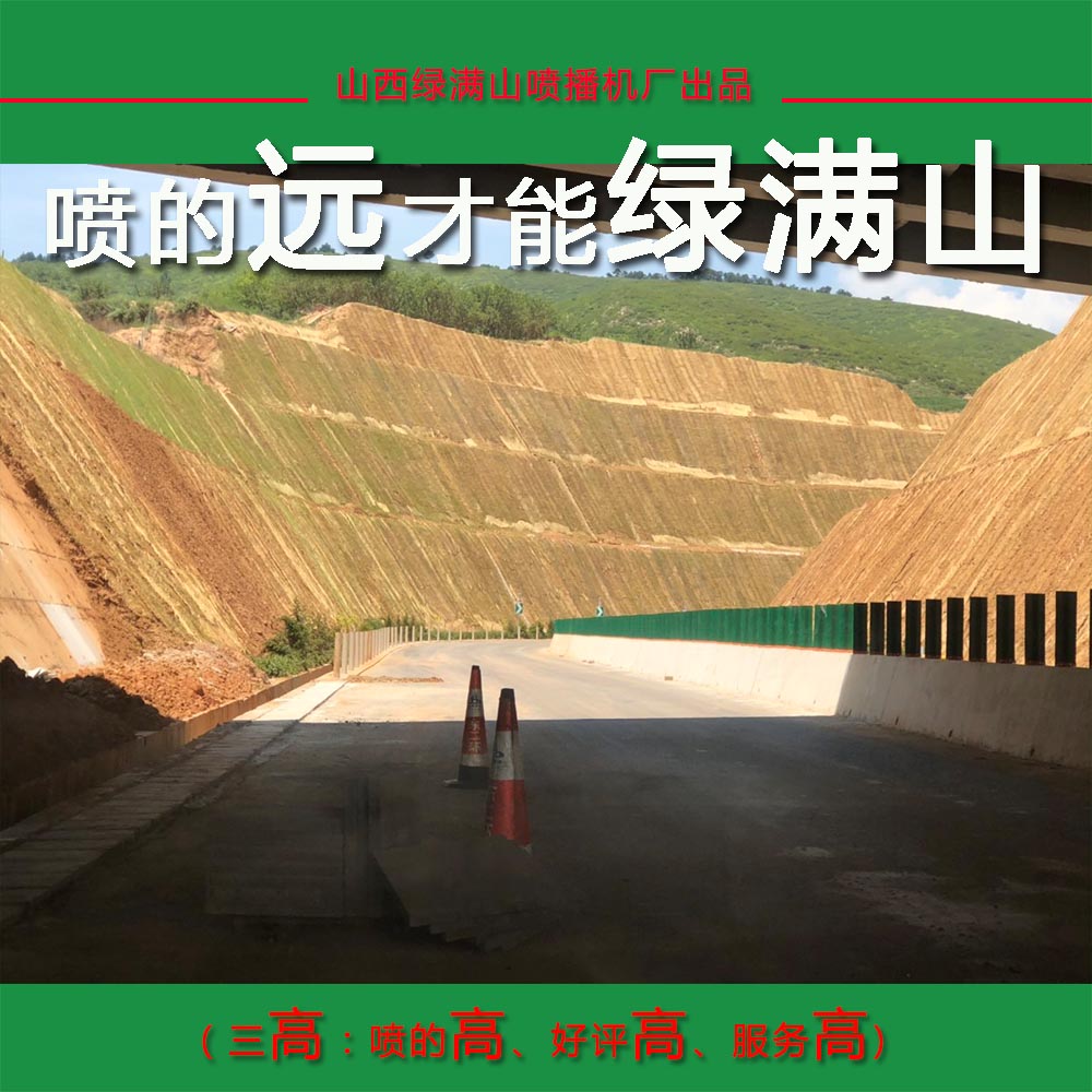 广西河池打土机矿山公路护坡喷播机