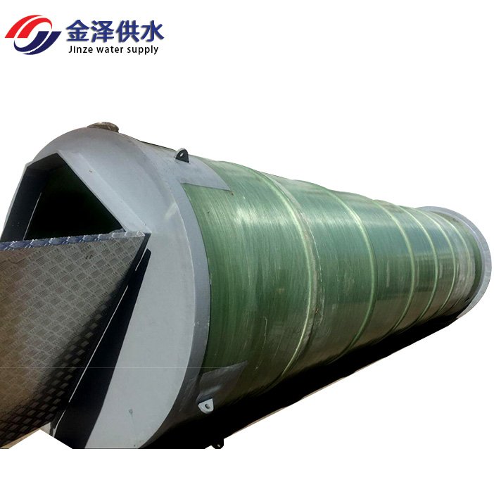 一体化污水提升泵站 玻璃钢提升截流井 地埋式城镇排水雨水输送设备