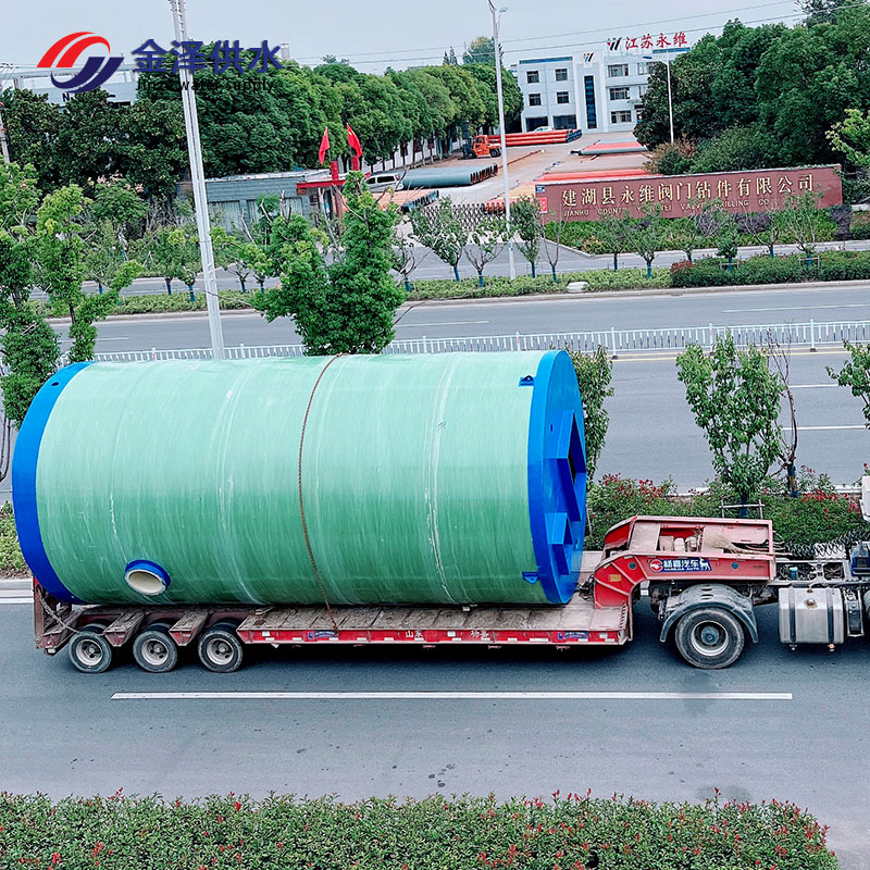 智能一体化泵站 智能排涝 适用范围广 玻璃钢筒体