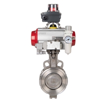 进口气动硬密封蝶阀 法兰 对夹 气动不锈钢蝶阀 美国RETZ瑞茨