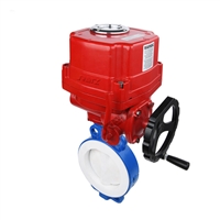 进口电动衬氟蝶阀 耐酸碱 防腐蚀 衬里防爆电动蝶阀 美国RETZ瑞茨