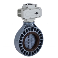 进口电动PVC蝶阀 CPVC UPVC防腐塑料电动蝶阀 美国RETZ瑞茨