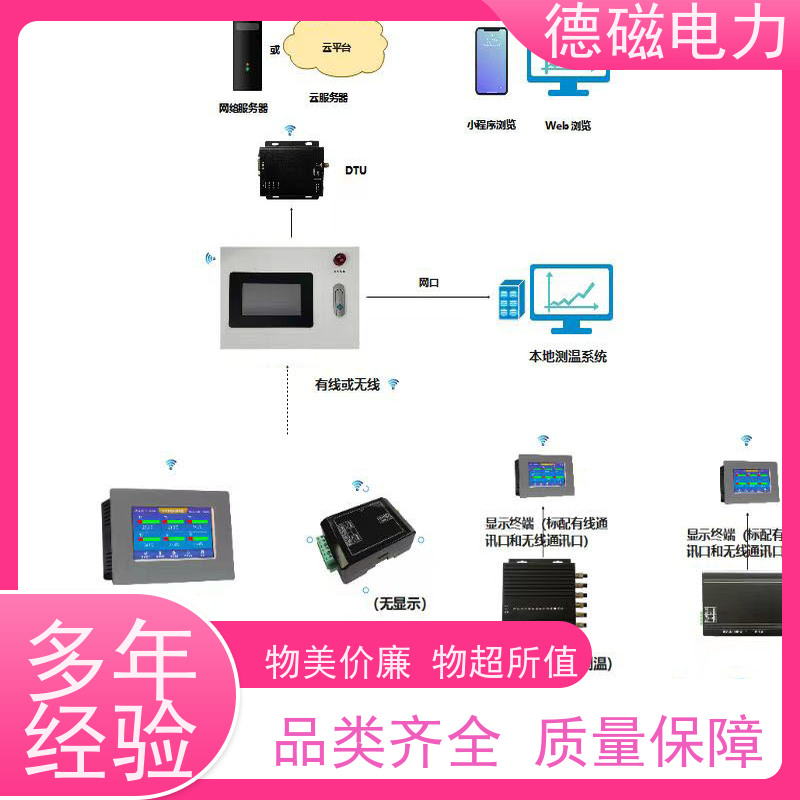 德磁电力 母排 开关柜变压器 绕组温度监测系统 可靠性高 