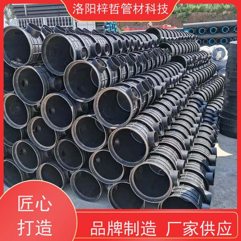 HDPE 钢带波纹管 DN200-800螺旋增强排污管 聚乙烯工程排水管