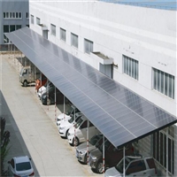 光伏一体化汽车棚 光伏板膜结构车棚 安全可靠 太阳能发电系统方案