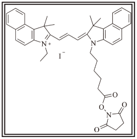 Cy3.5-E SE，Cy3.5-E 琥珀酰亚胺酯 是一种近红外荧光标记染料