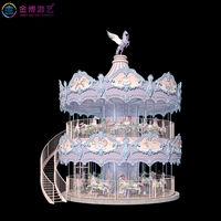 豪华双层转马 景区游乐园游乐设备