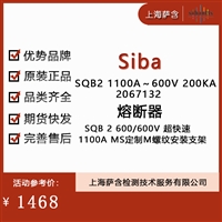 Siba SQB2 1100A-600V200KA 2067132熔断器