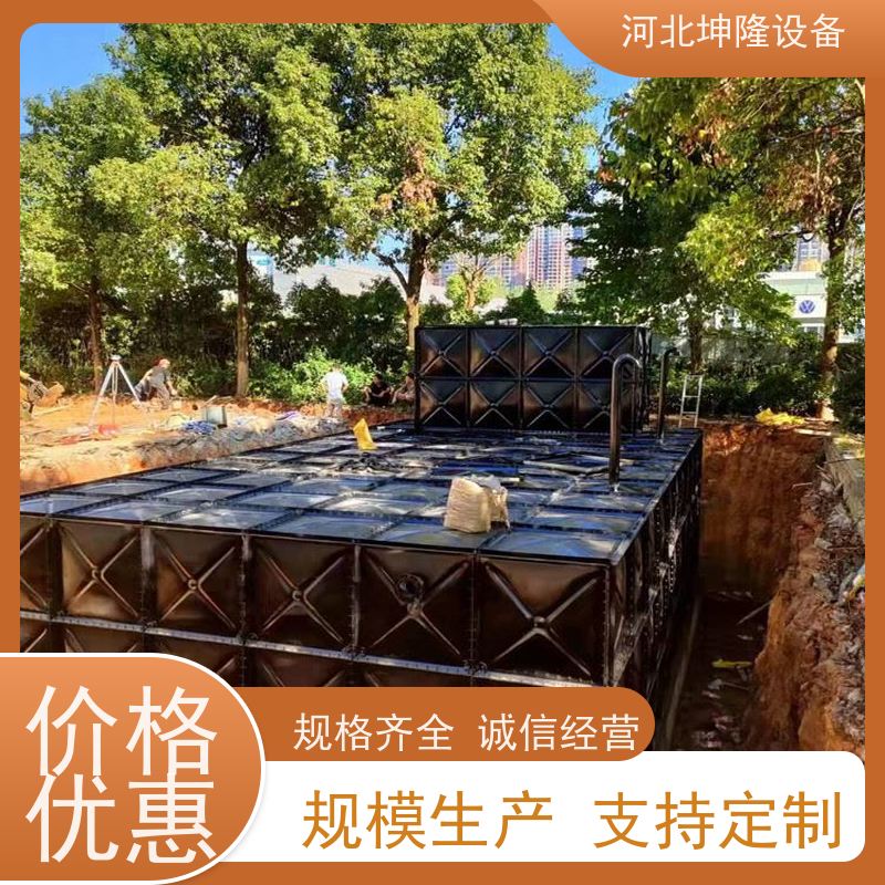 河北坤隆环保设备 重庆镀锌水箱公司 耐锈蚀