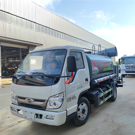 福田小卡3蓝牌5吨洒水车 多功能抑尘雾炮车 4.5方工地洒水车