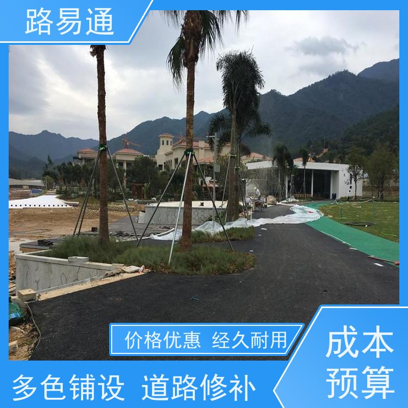 路易通 江门沥青道路 园区厂区路面改造 多少钱一平