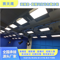 虚拟演播室灯光 校园电视台 直播间影棚蓝绿箱补灯光LED平板灯方案