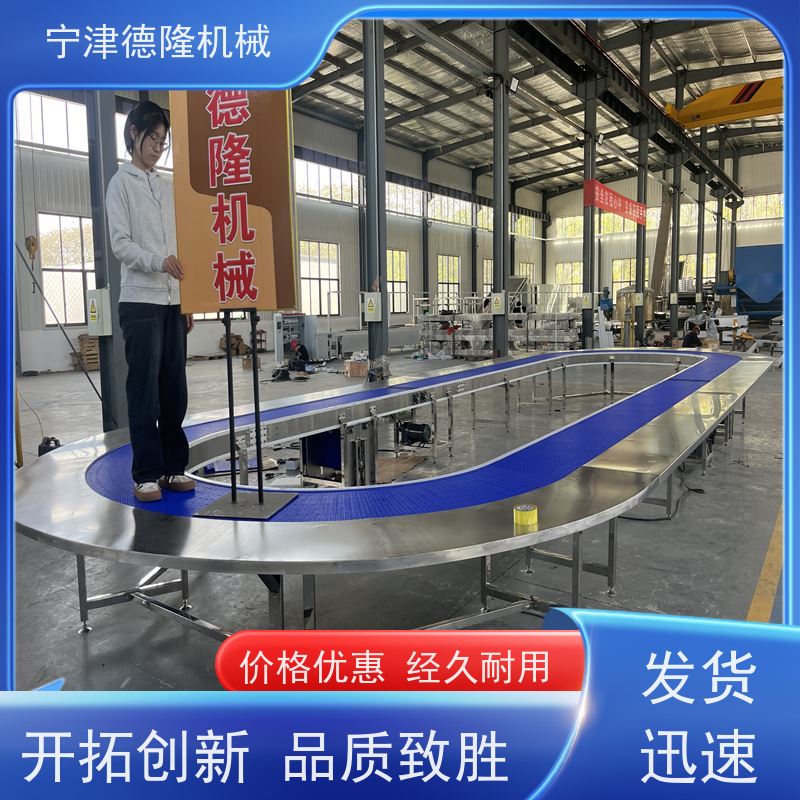 德隆 柔性链板转弯输送机 颗粒管式蛟龙提升机 非标定制