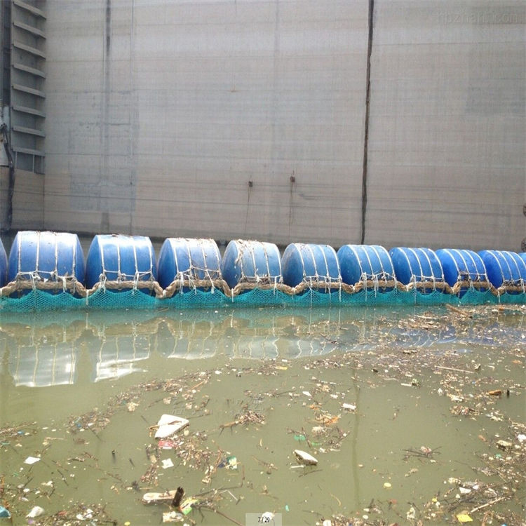 水面拦污浮筒一体式拦截水面杂物