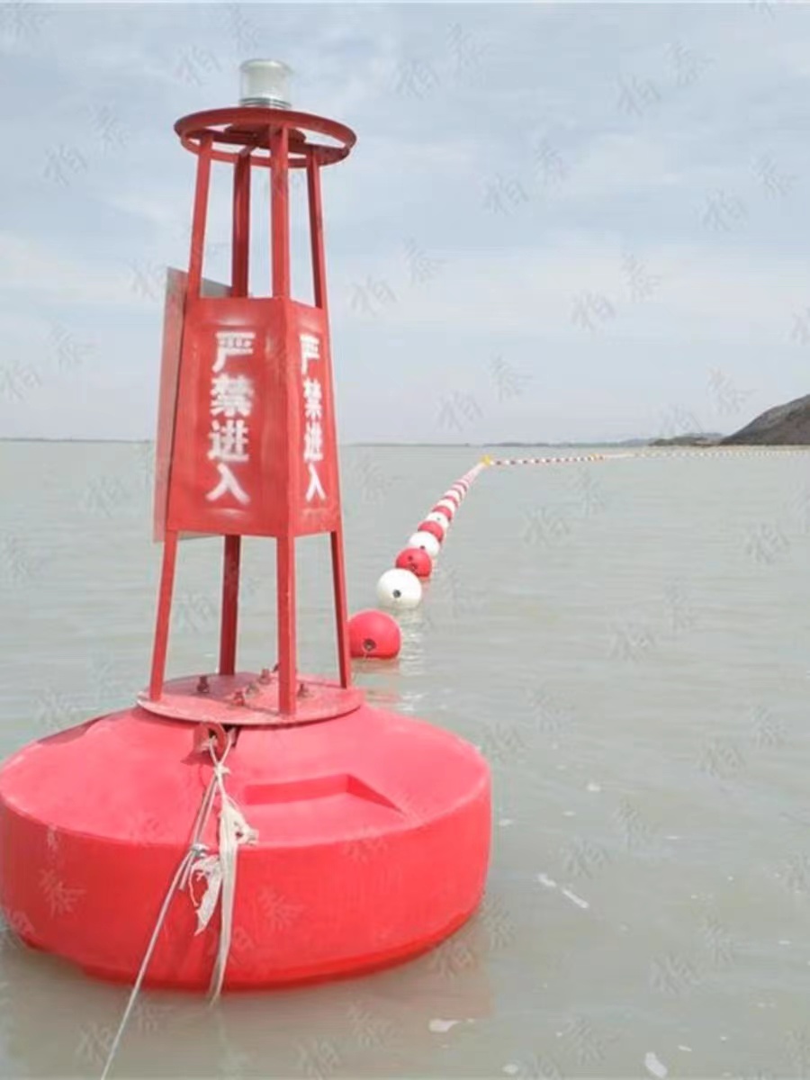 海上航道航标警示浮标水上浮体