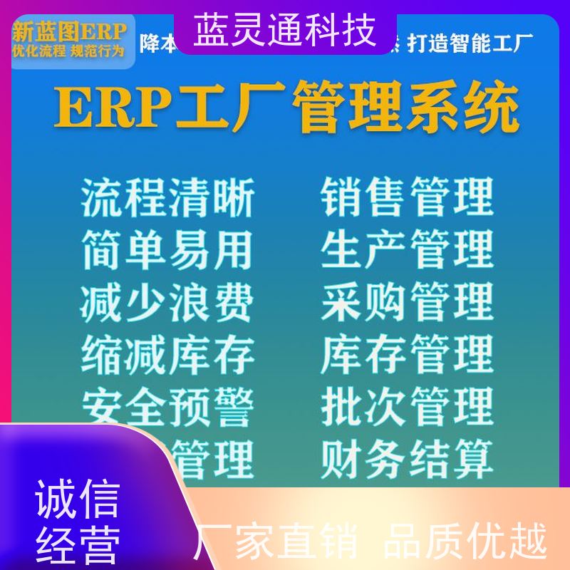 蓝灵通ERP 仓库管理软件 实力服务商  成功有保障 高效落地 一步到位