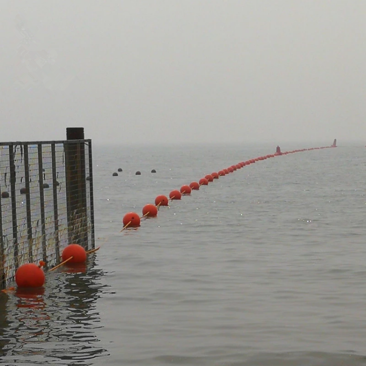 批发泡沫浮球塑料中通漂实心浮漂拦污海上航标插旗警示浮球