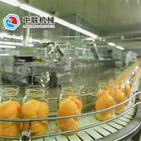 中联机械定制全自动水果罐头加工生产线 小型黄桃罐头灌装设备